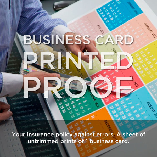 Printed Proofs - Business Cards